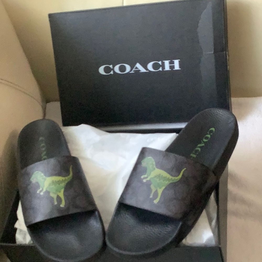 COACH REXY UDELE SLIDES NWT MENS SIZE 10 currently available. New in box
